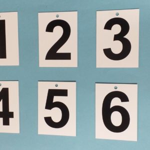 Set of Twelve End of Rink Numbers