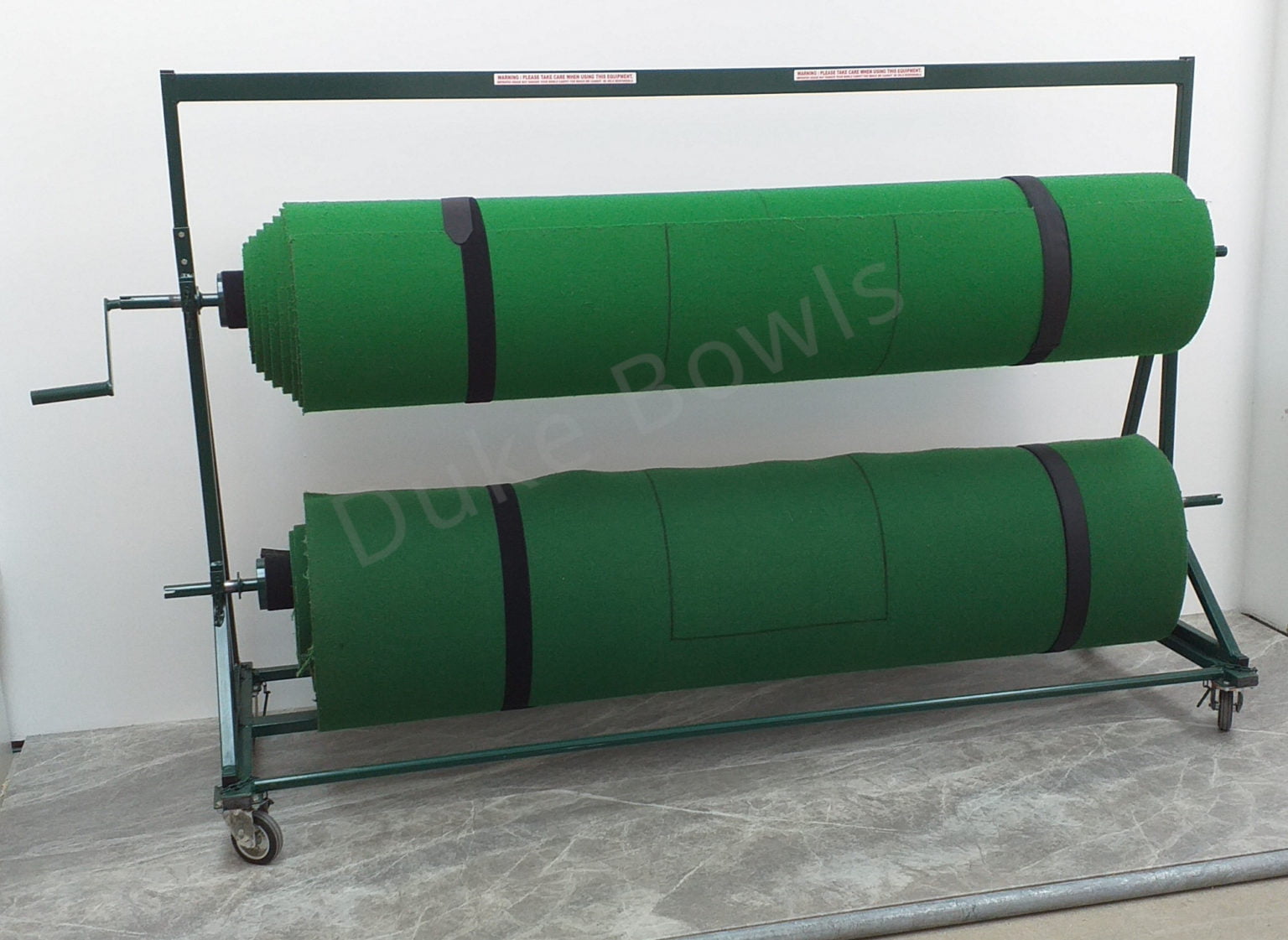 Dales Verdemat Roll Up & Handling Unit for 2 Short Mat Carpets Duke Bowls