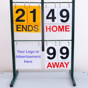 ROYAL Bowls Single Sided Scoreboard with Advertising Panel