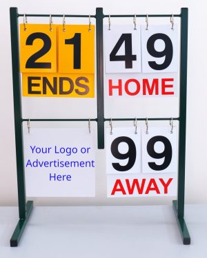 ROYAL Bowls Single Sided Scoreboard with Advertising Panel