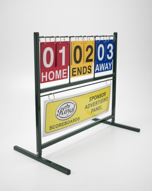 ROYAL Deluxe Bowls Scoreboard with a Horizontal Advertising Panel